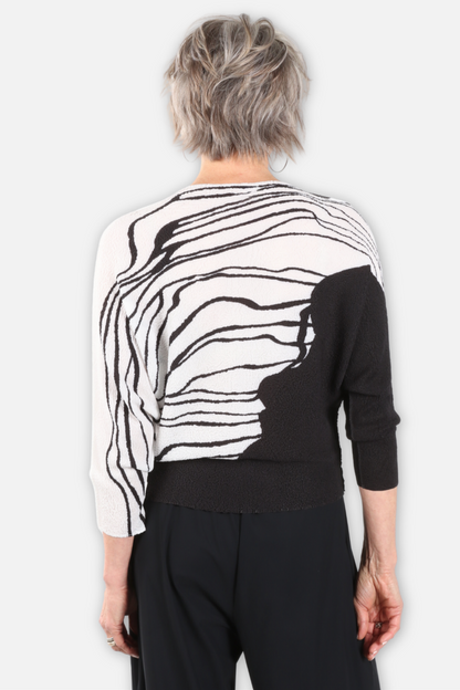Amelia Top - Black & White