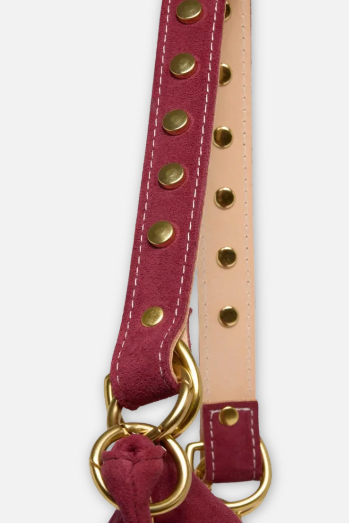 Baby Blair Suede Shoulder Bag - Burgundy