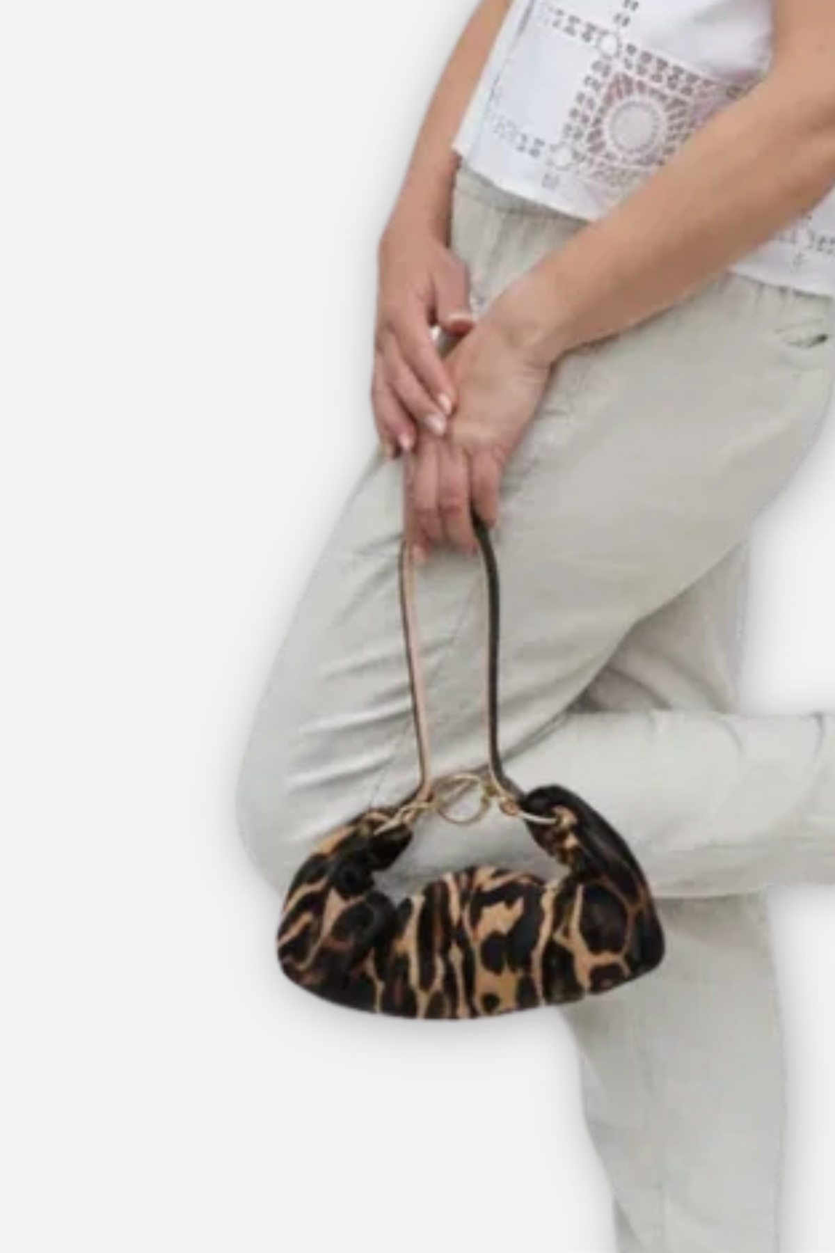 Baby Blair Calf Hair Shoulder Bag - Leopard