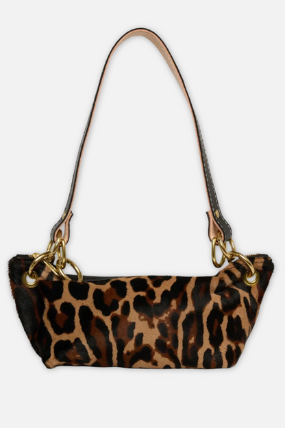 Baby Blair Calf Hair Shoulder Bag - Leopard