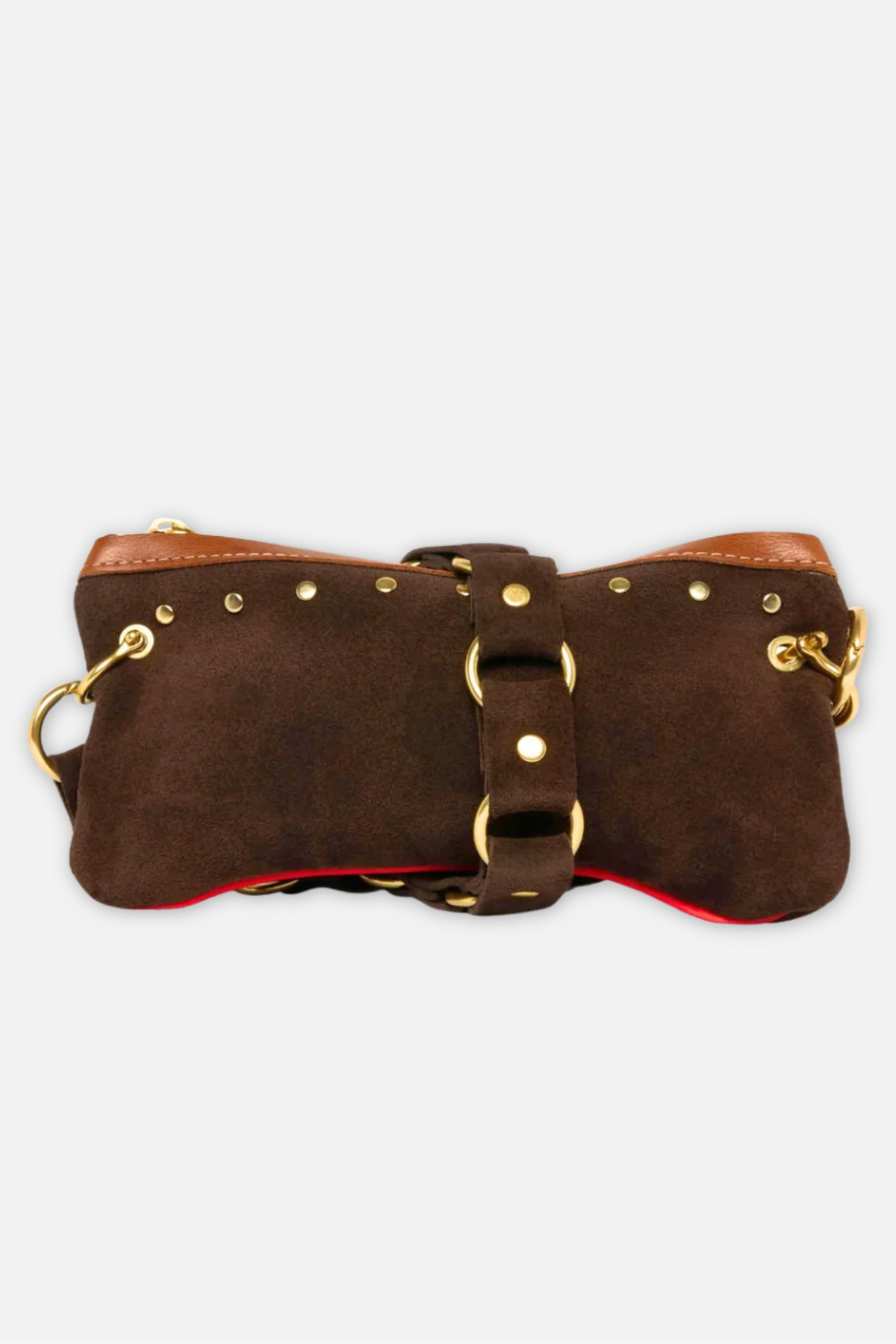 Mini Alice Suede Bag - Brown