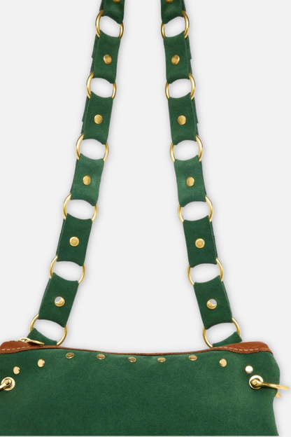 Mini Alice Suede Bag - Green