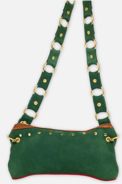 Mini Alice Suede Bag - Green
