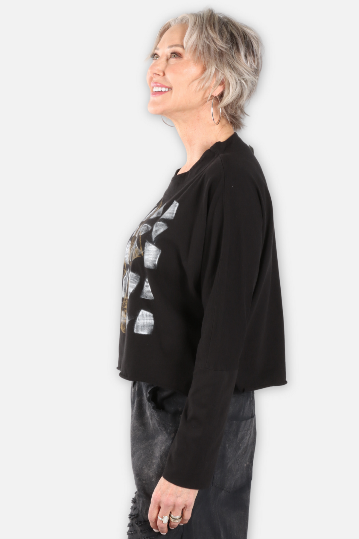 Calla Graphic Tee - Black