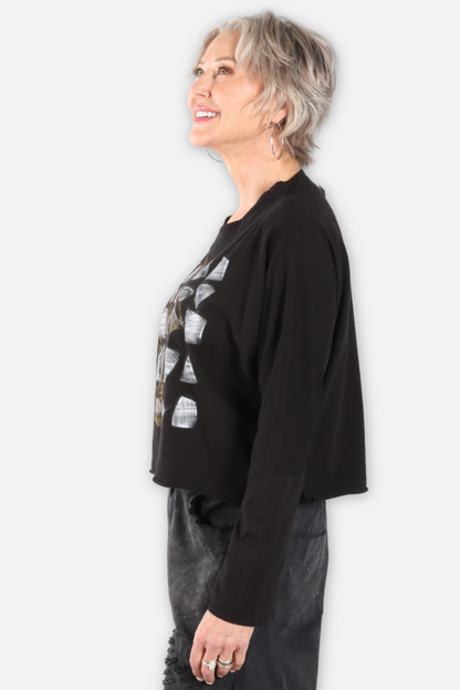 Calla Graphic Tee - Black