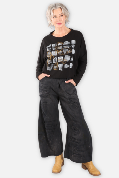 Calla Graphic Tee - Black