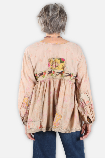 Weathered Wildflower Top - Roses