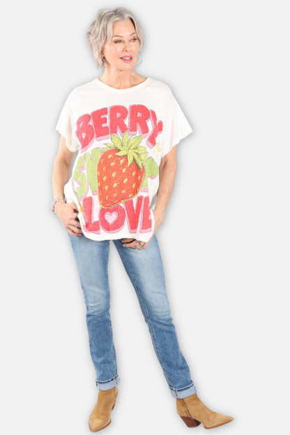Weather Worn Tee - Berry Sweet