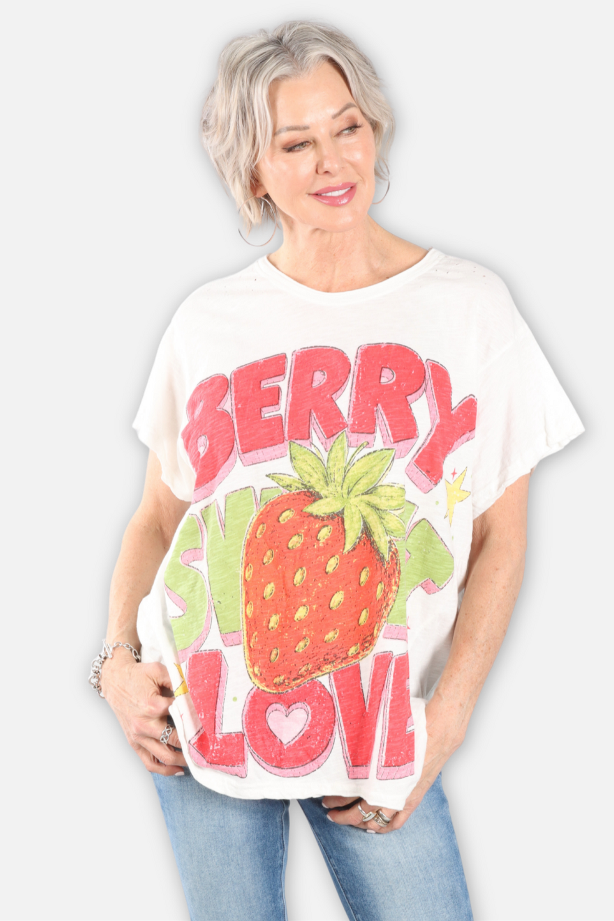 Weather Worn Tee - Berry Sweet