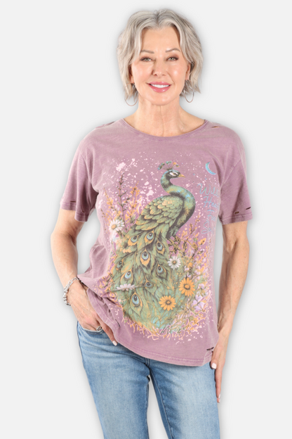 Soft Journey Tee - Royal Feathers