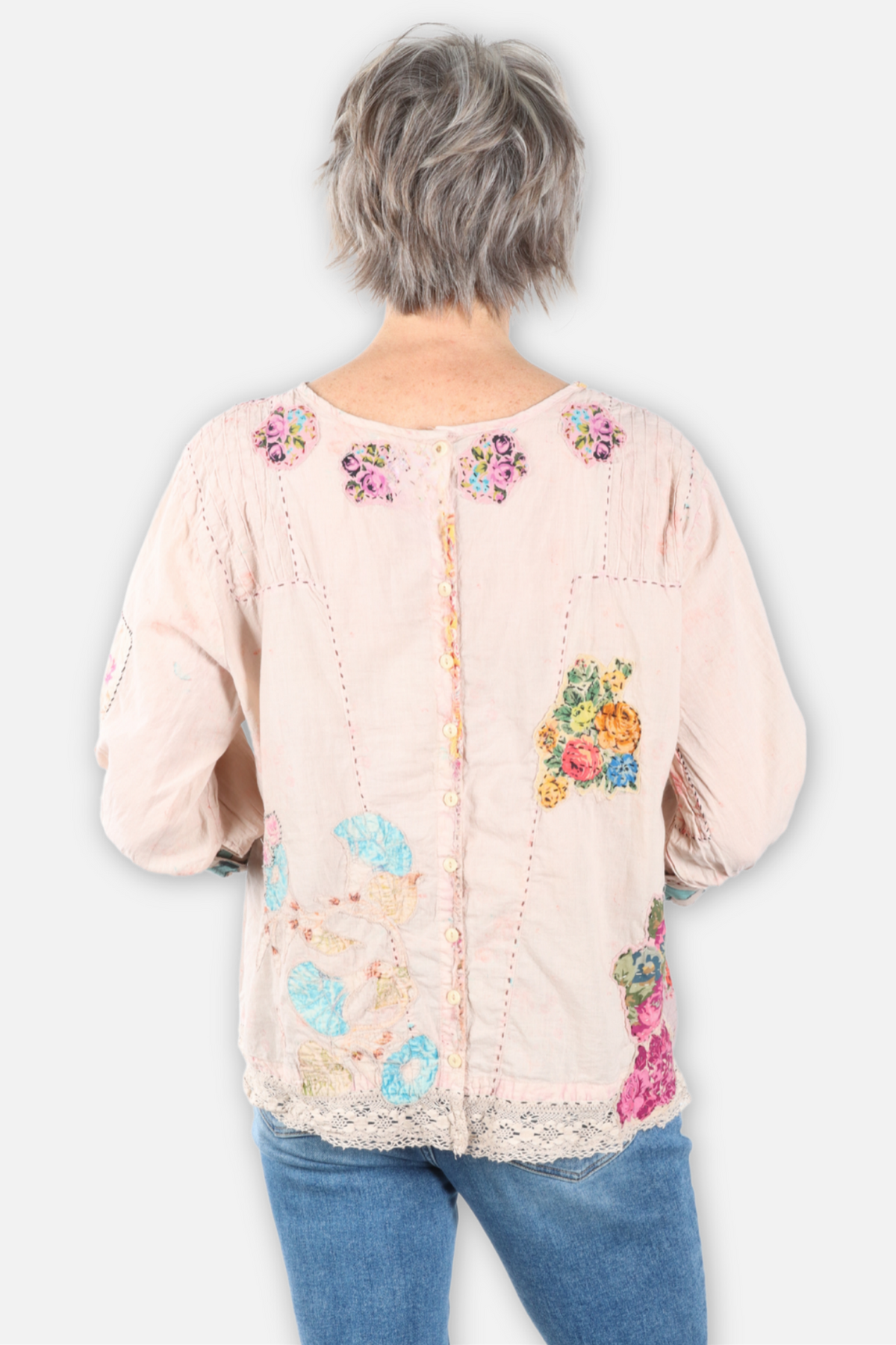 Gilded Bloom Top - Flutter