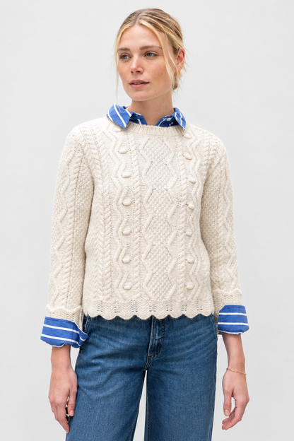 Bristol Cable Sweater - Natural