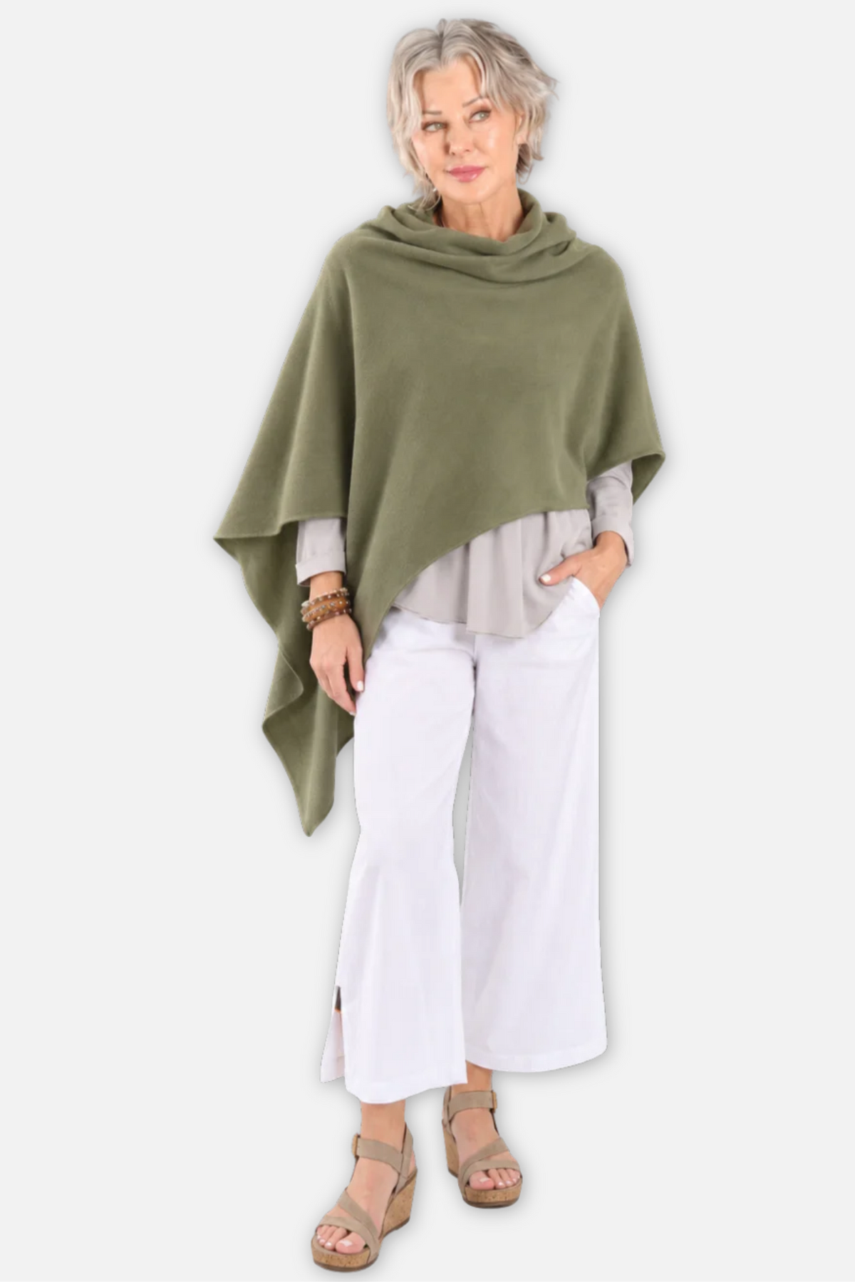 Poncho - Moss