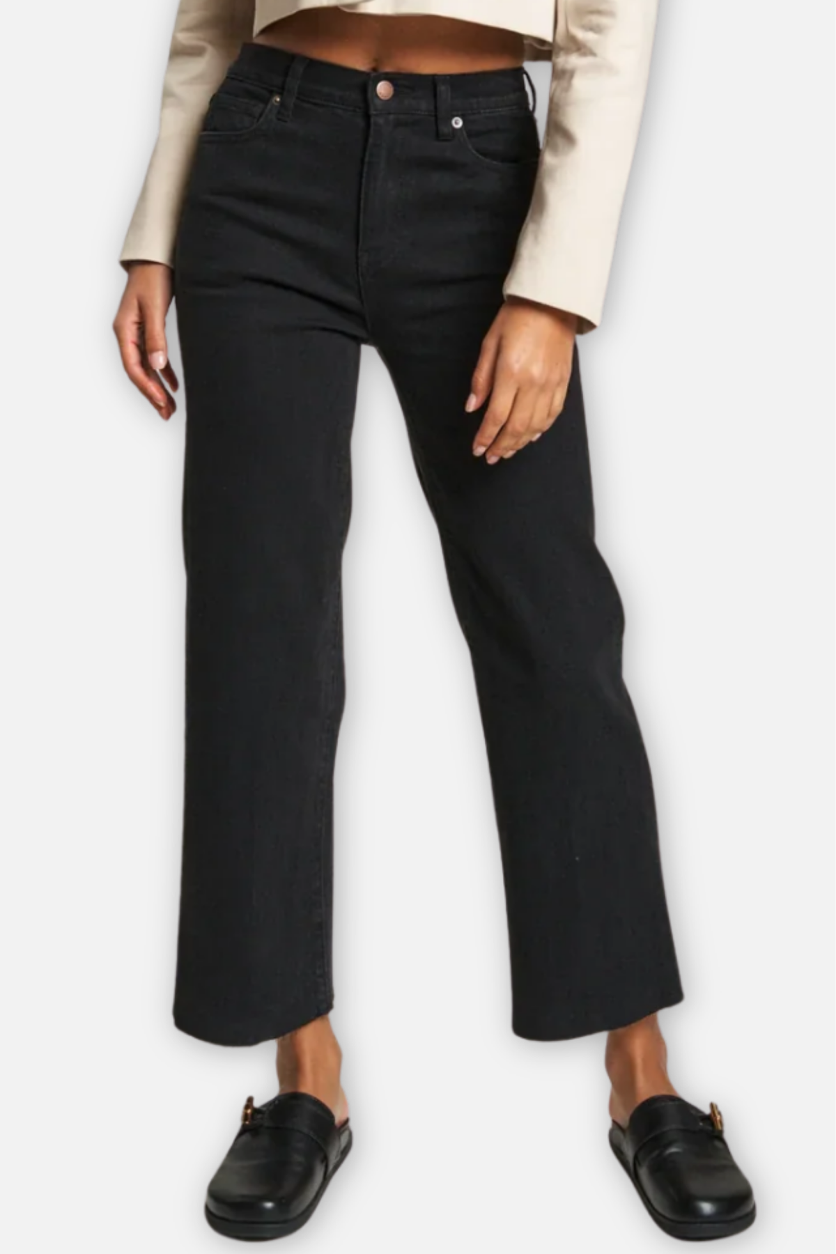 Aberdeen Wide Leg Jean - Black