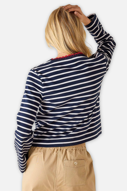 Mariner Tee - Sailor Blue Stripe