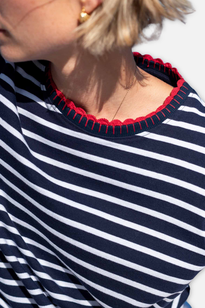 Mariner Tee - Sailor Blue Stripe