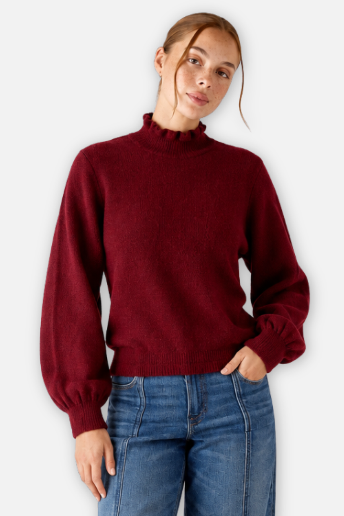 Sabrina Sweater - Cabernet