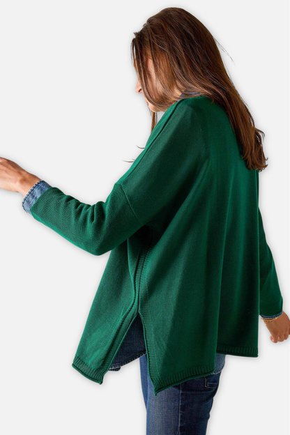 Catalina Crew Sweater - Parakeet Green
