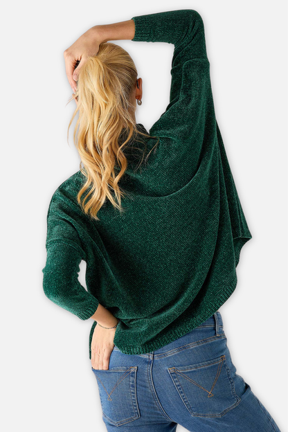 Catalina Chenille Sweater - Everglade Green