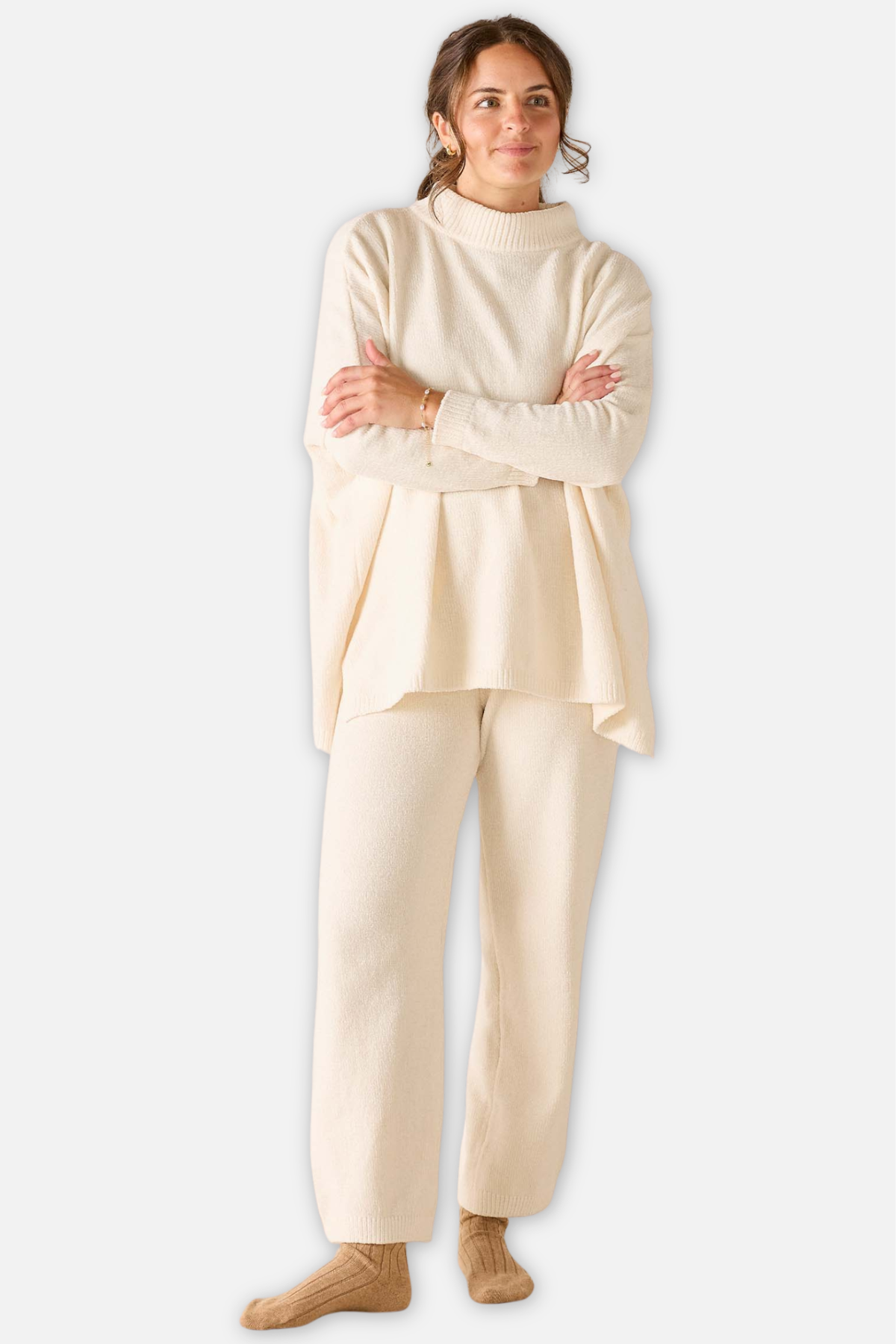 Catalina Chenille Sweater - Cream