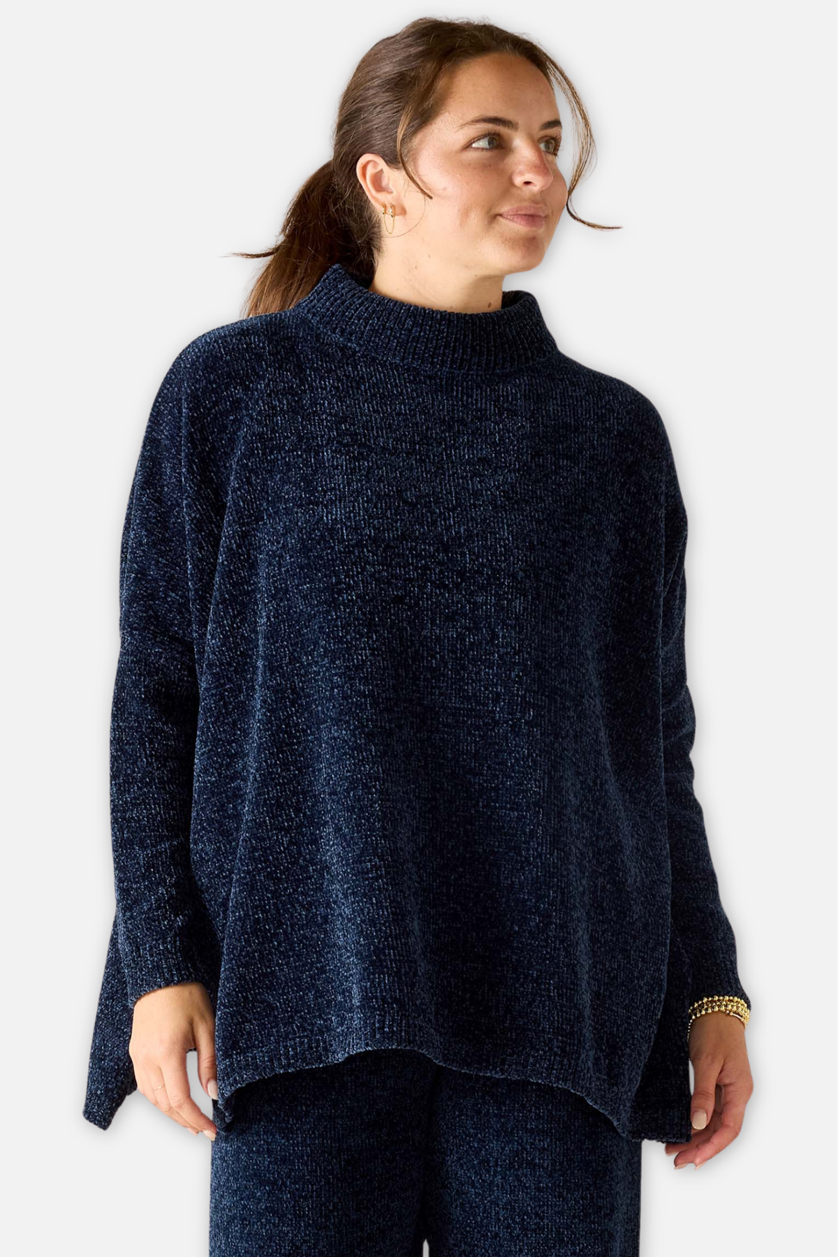 Catalina Chenille Sweater - Navy