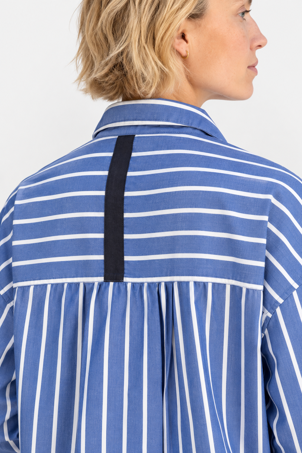 Tennyson Shirt - Tile Blue Stripe