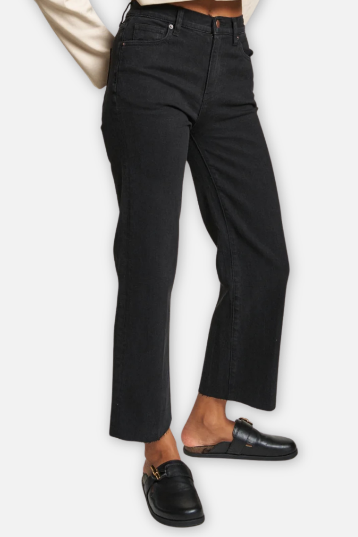 Aberdeen Wide Leg Jean - Black