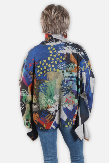 Turtleneck Poncho - Brisk Autumn