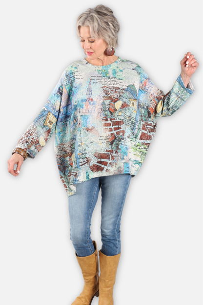 Jacquard High Low Top - Alice's Town