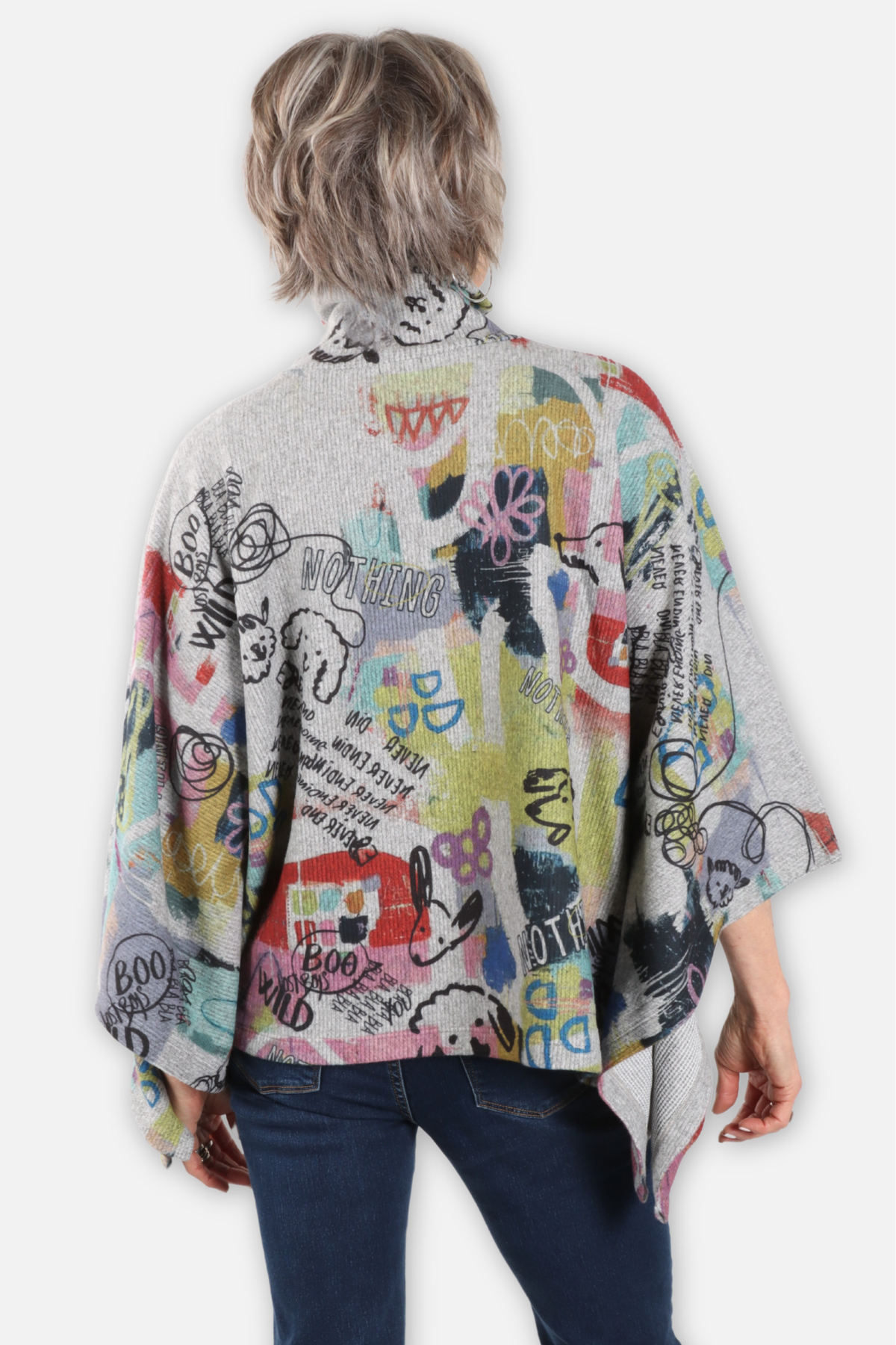 Turtleneck Poncho - Wild Pups