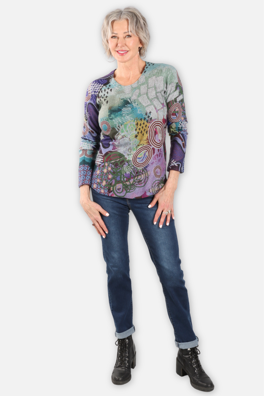 Crew Neck Top - Violeta