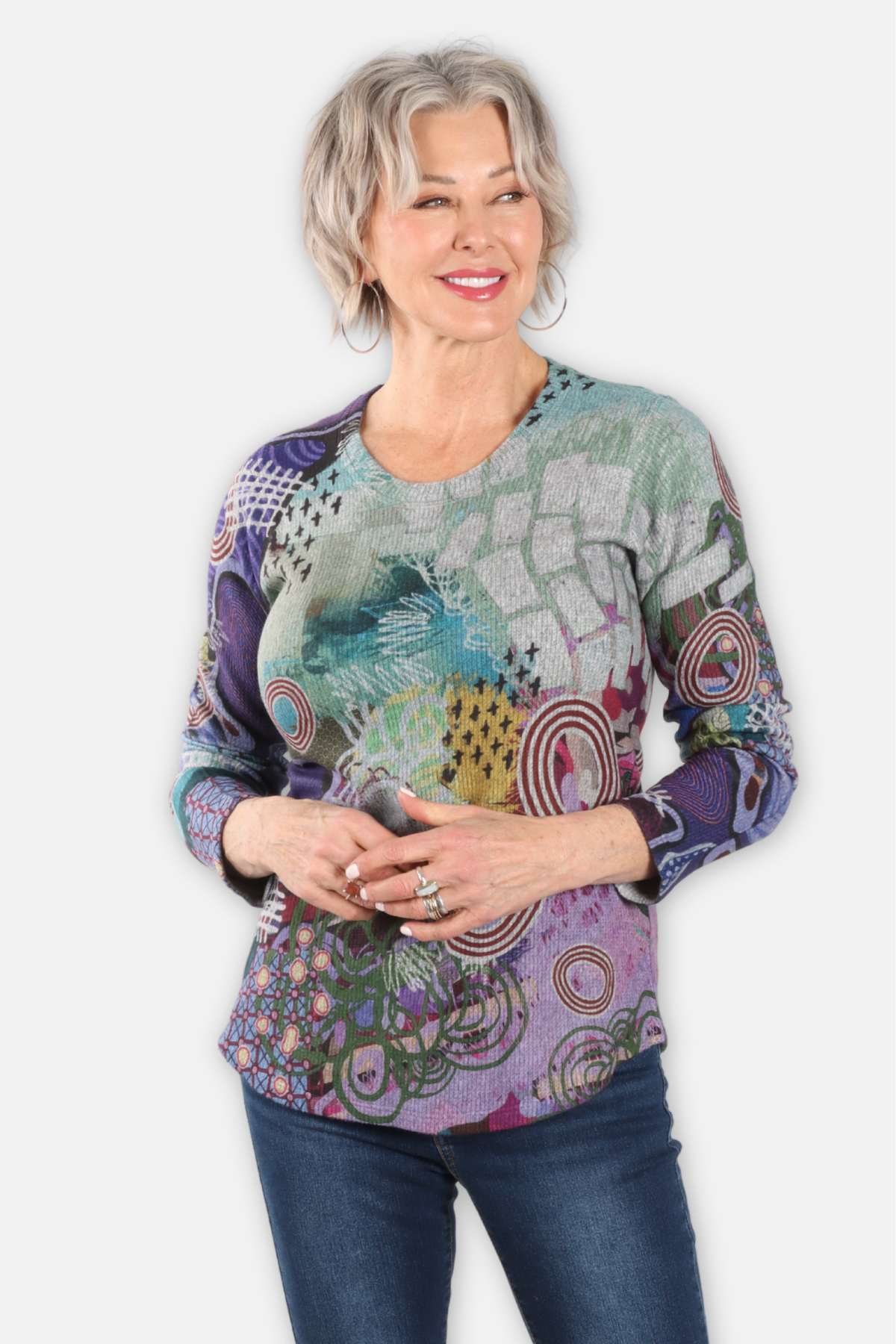 Crew Neck Top - Violeta