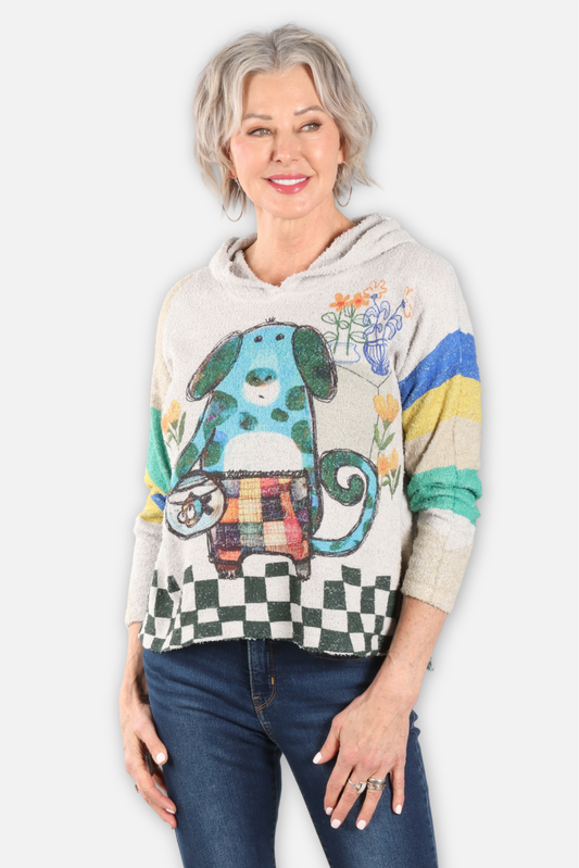 Textured Hoodie - Alfie & Bobbles