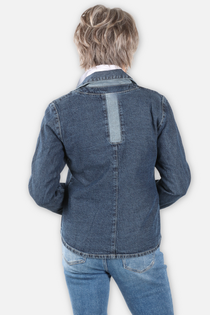 Cameo Denim Blazer - Classic Blue