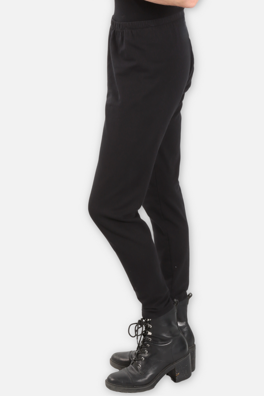 Narrow Leg Knit Pant - Black