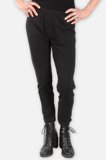 Narrow Leg Knit Pant - Black