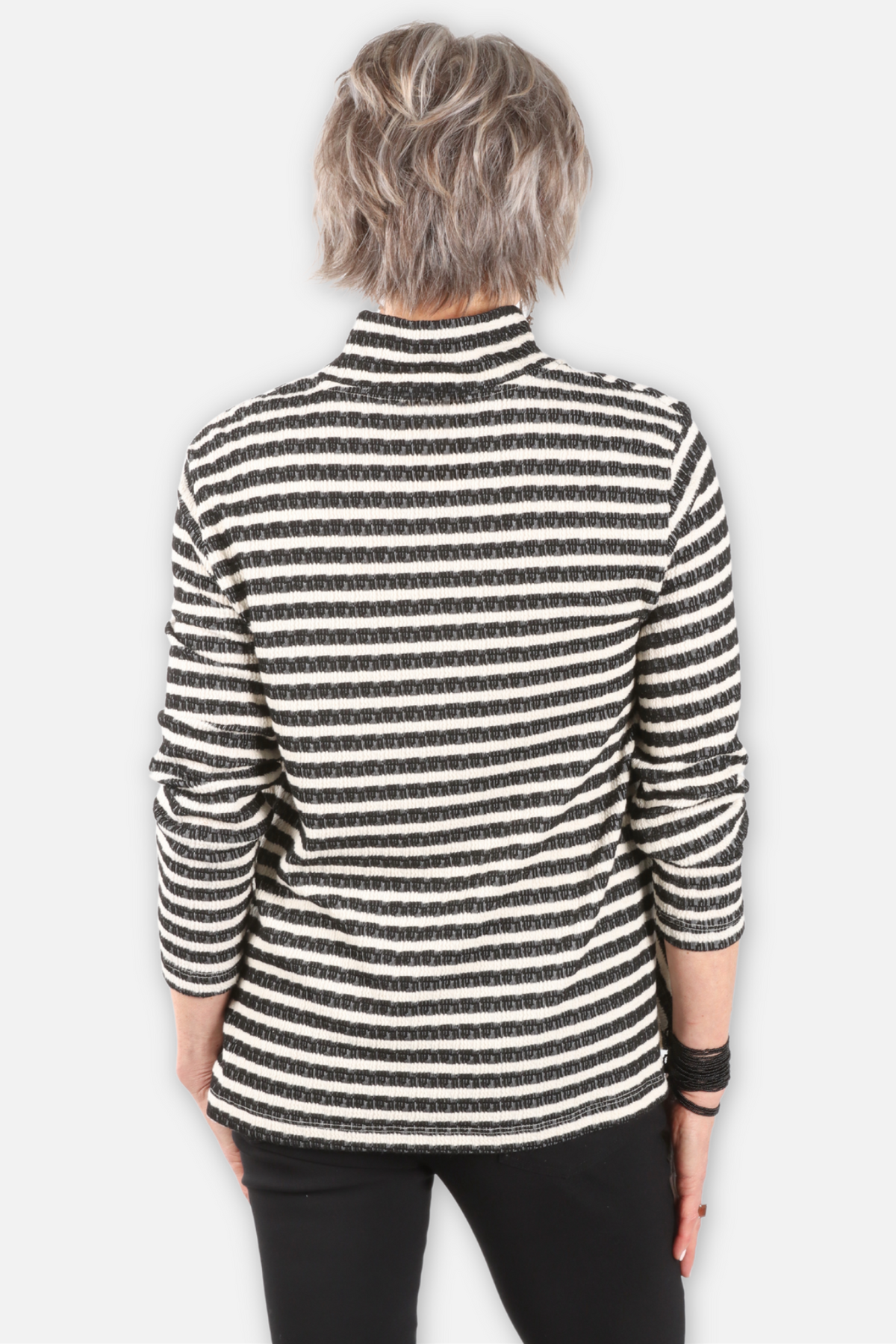 Mix Stripe Pocket Tunic - Cloud