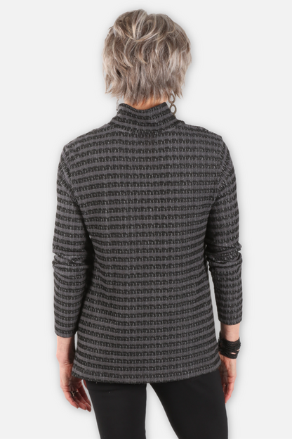 Mix Stripe Pocket Tunic - Dusk