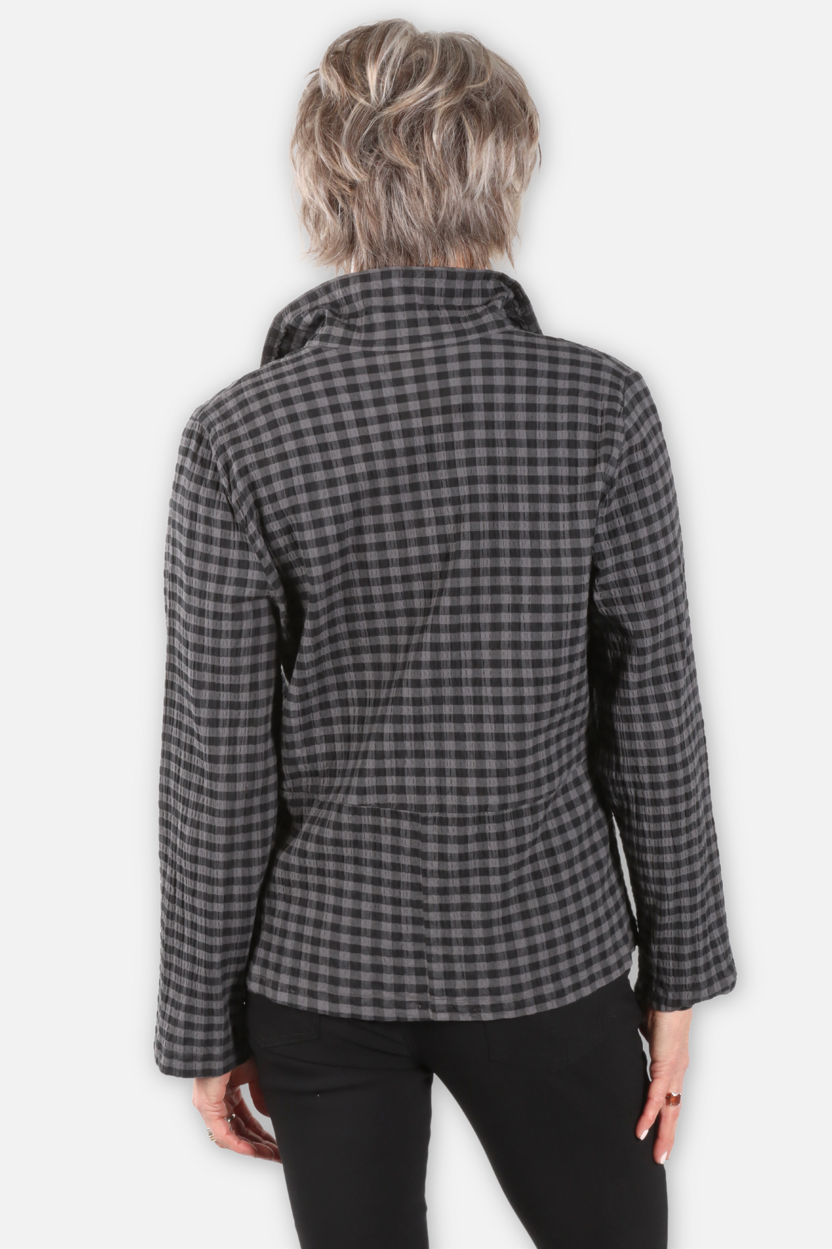 Textured Check Shirt - Dusk