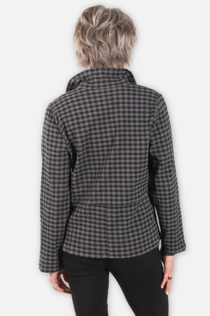 Textured Check Shirt - Dusk