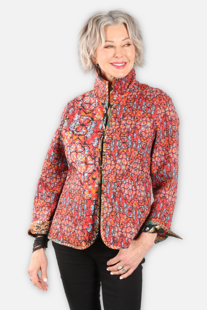 Reversible Quilted Jacket - Jungle