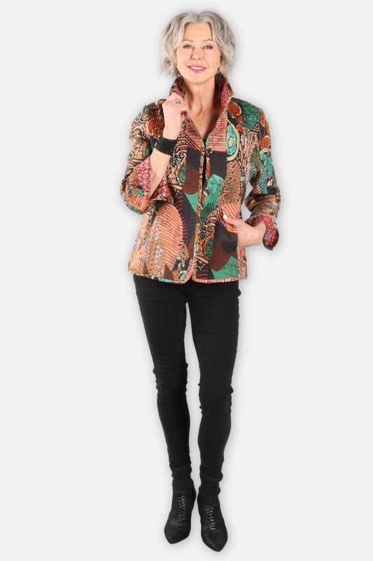 Reversible Quilted Jacket - Jungle
