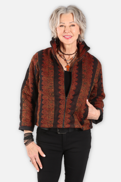 Tapestry Bomber Jacket - Tahiti