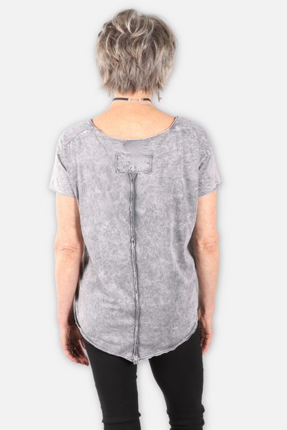 Tiger Rose Tee - Grey