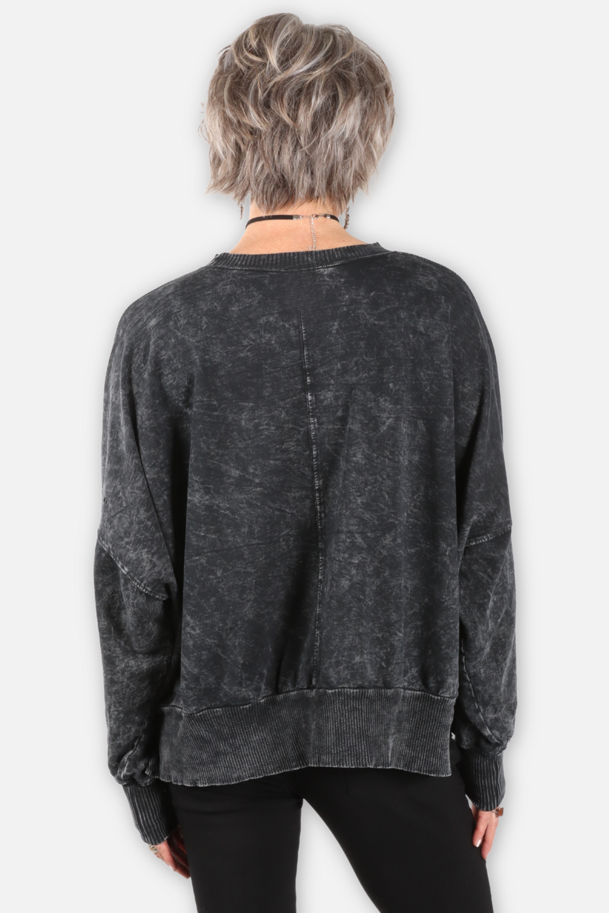 Tiger Face Oversized Sweatshirt - Black