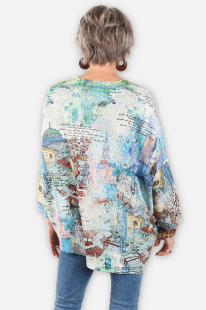 Jacquard High Low Top - Alice's Town