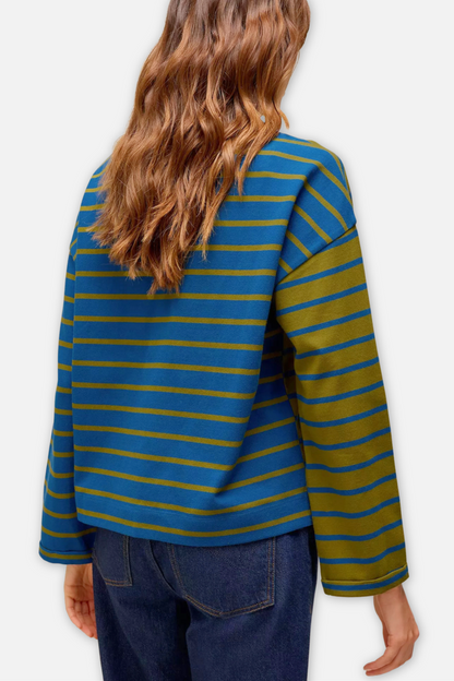 Kim Midweight Long Sleeve Tee - Green Multi