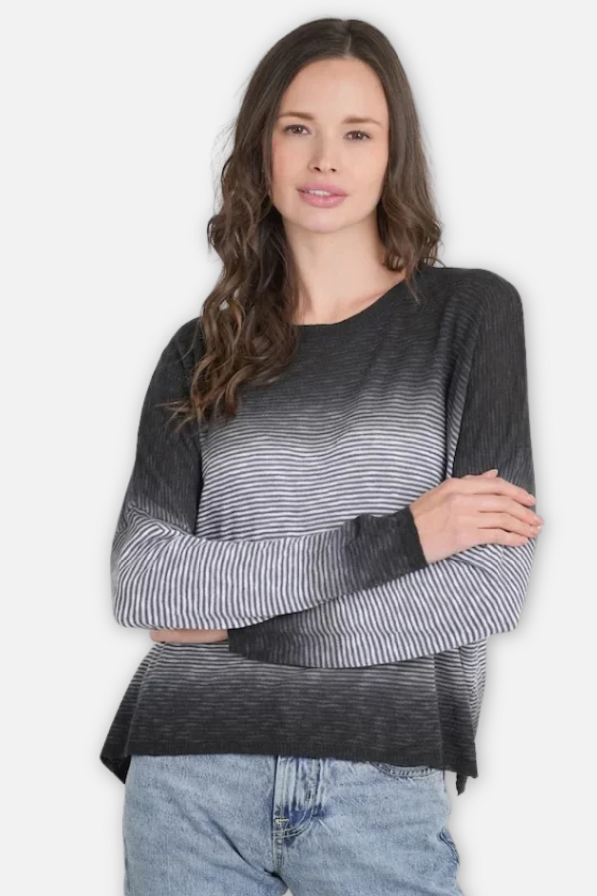Duo Dip Ombre Sweater - Indigo