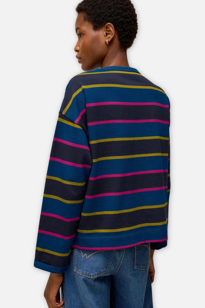 Kim Midweight Long Sleeve Tee - Navy Multi