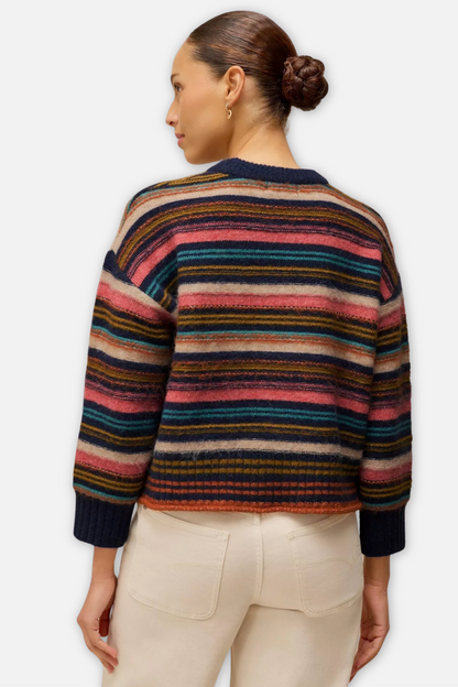 Florence Stripe Sweater - Navy Multi